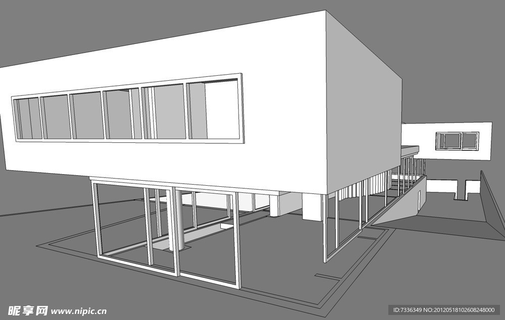 SketchUp别墅