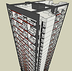 SketchUp高层城市建筑