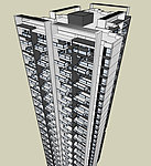 SketchUp高层城市建筑