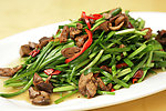 韭菜炒鸡杂