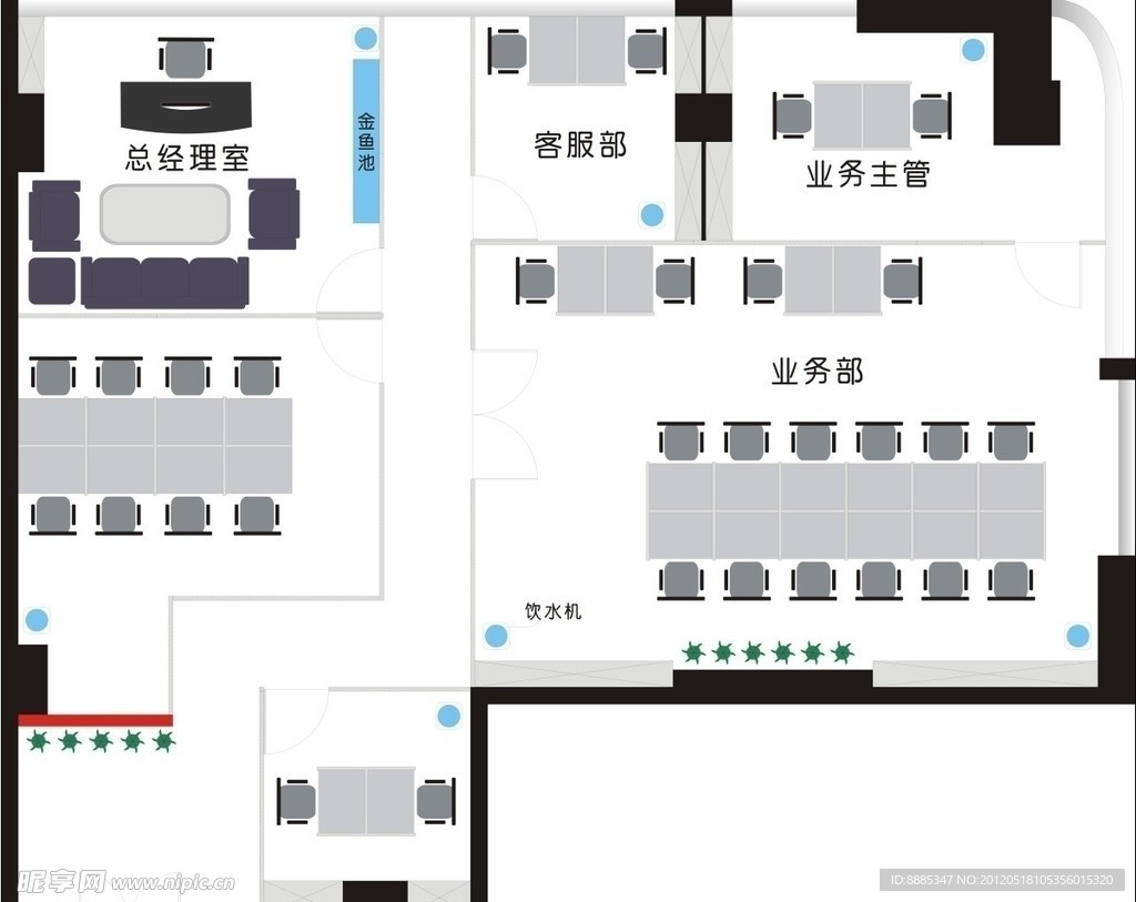 公司室内平面图