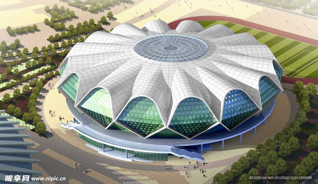 展馆建筑效果图