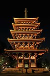 日本古塔夜景