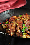 干锅带皮驴肉