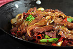 干锅带皮驴肉