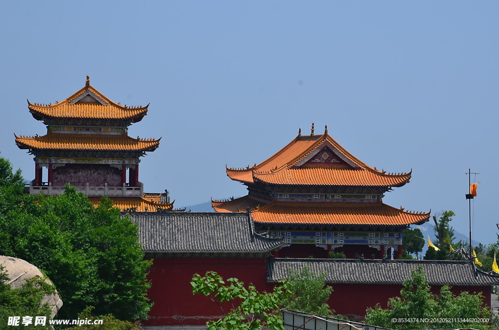 山顶的景区