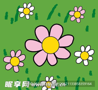 野花图案