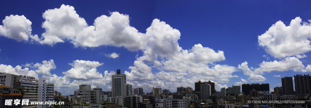 海口城市全景图