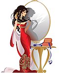 时尚美女化妆