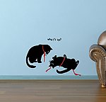yueson墙贴设计 两只小猫