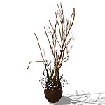 SketchUp家居饰品假花
