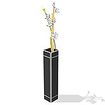 SketchUp家居饰品假花