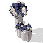 SketchUp家居饰品假花