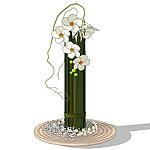SketchUp家居饰品假花