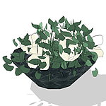 SketchUp家居饰品假花