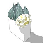 SketchUp家居饰品假花