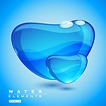 水滴 矢量素材