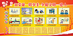 荣辱是非文明展板