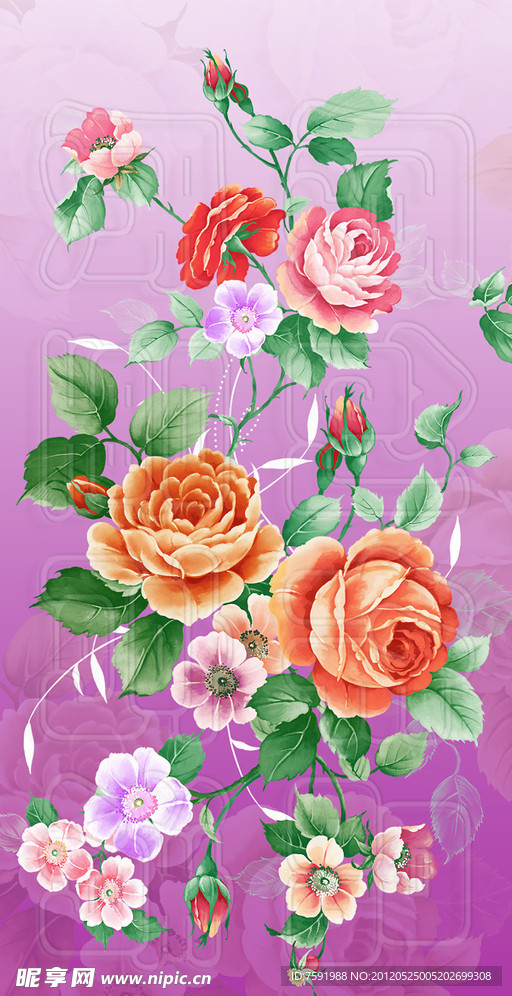 玫瑰花 花卉图案