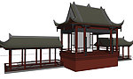 古代建筑模型