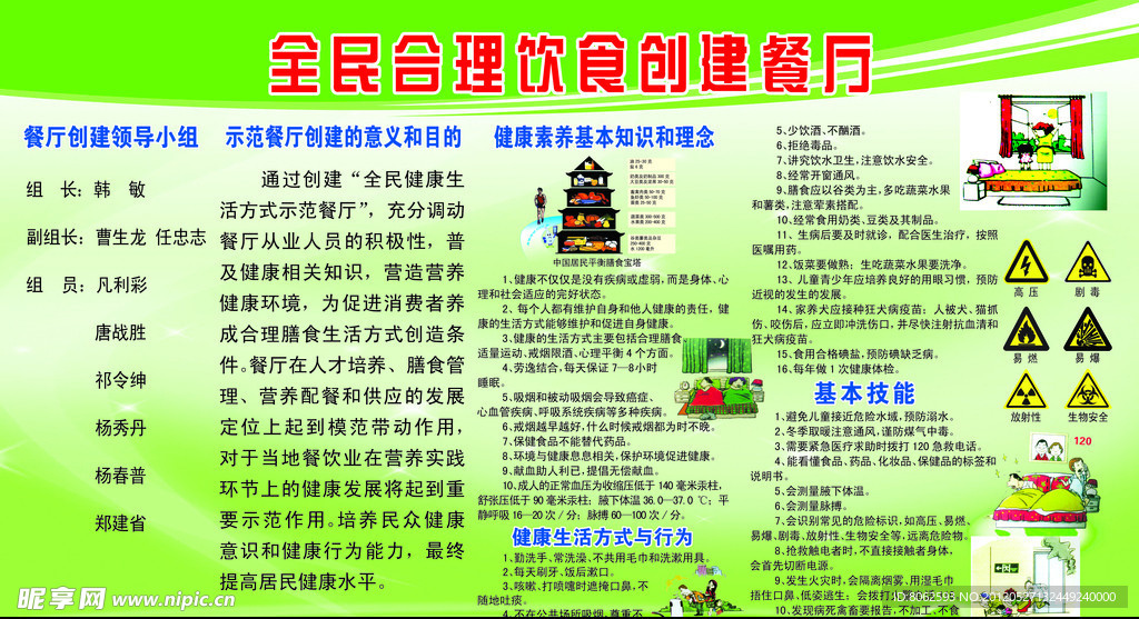 全民合理饮食创建餐厅