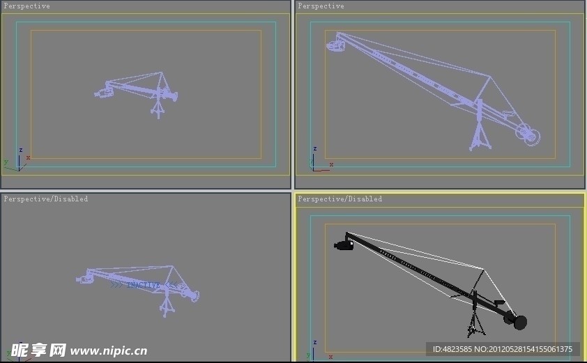 3d摇臂模型