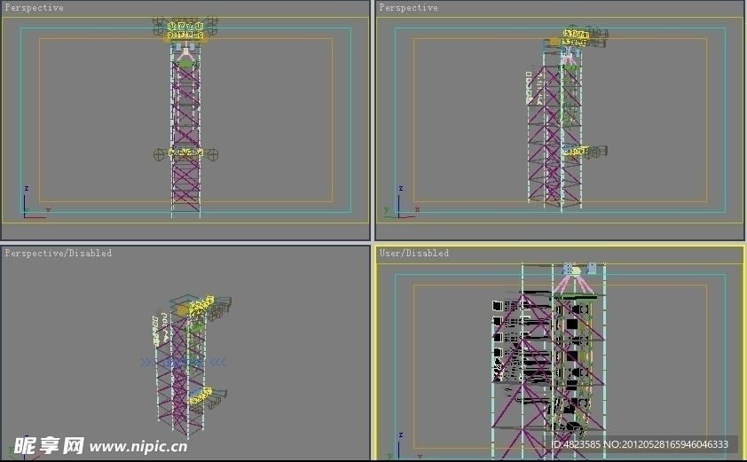 线阵加雷亚3d模型