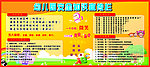 幼儿园 守则 管理制度 知识栏 展板 黄色