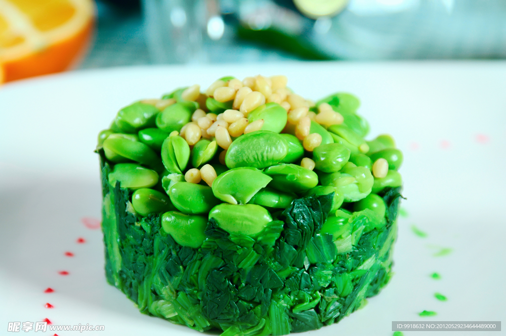 菠菜毛豆米