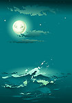 矢量夜晚背景