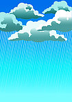 矢量下雨天背景