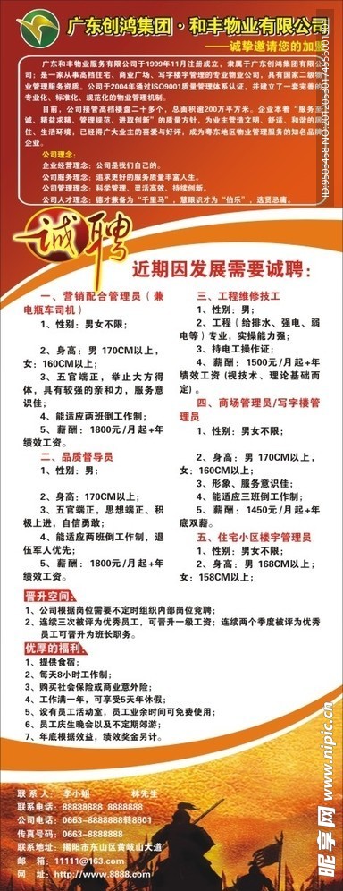 招聘展架