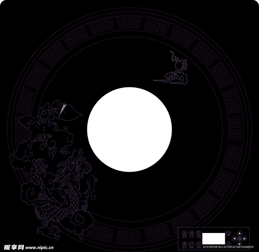 矢量龙图案