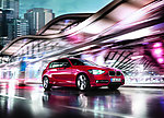 高清全新BMW1系红色轿车