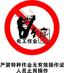 严禁特种作业无有效操作证人员上岗操作