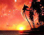 标清夕阳海岸