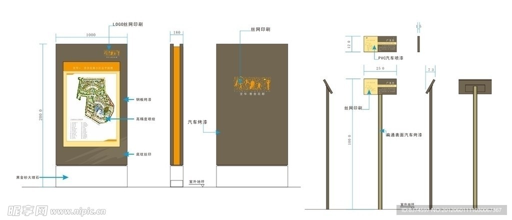 公共标识 导视系统 立牌灯箱