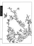 工笔画线描百花画谱 桃花
