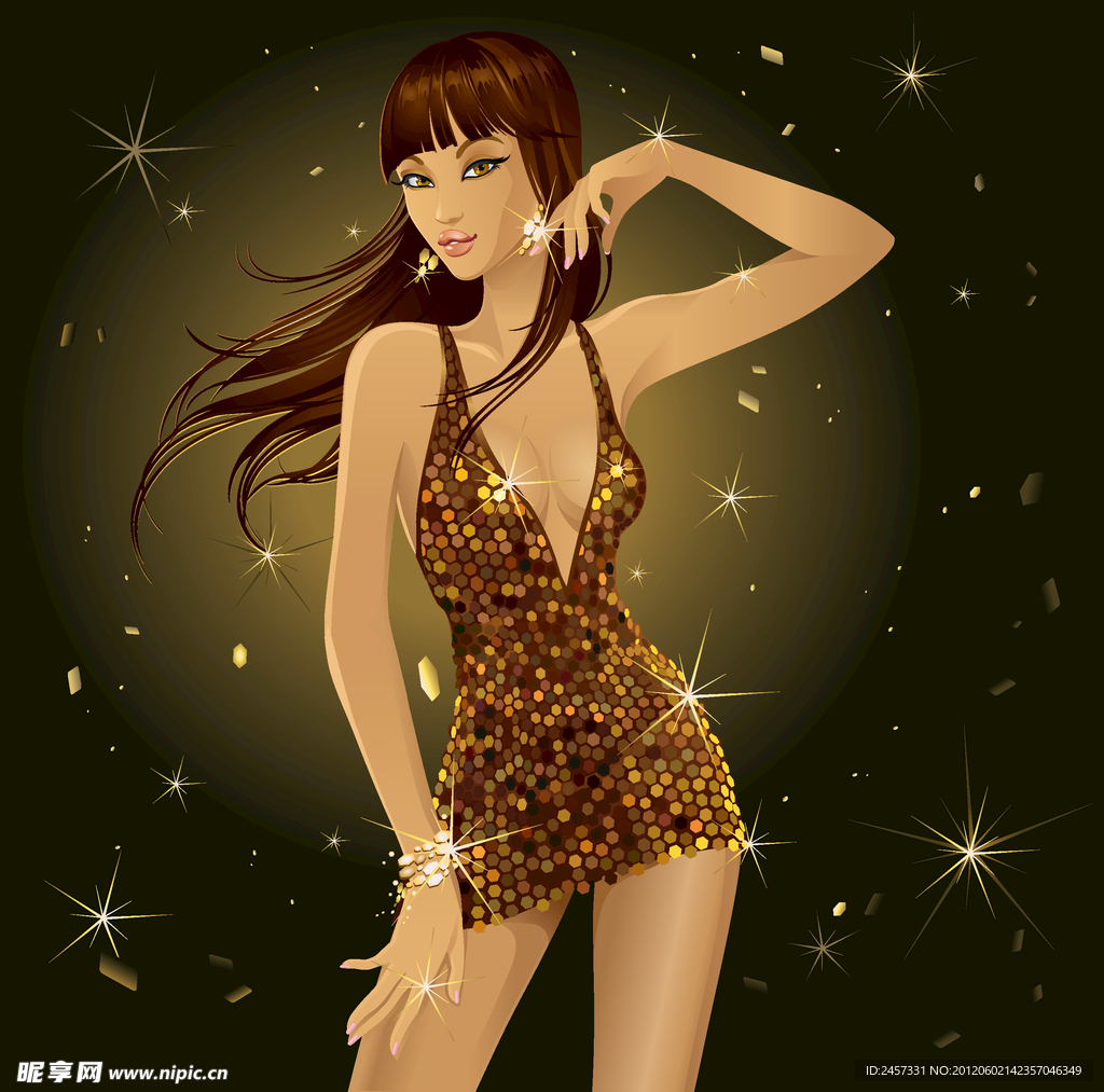 迪斯科舞蹈美女