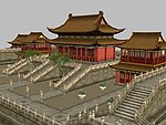 中国古建楼max模型