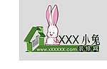 小兔子 LOGO 装修LOGO 小房子
