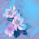 古典梦幻花纹花朵