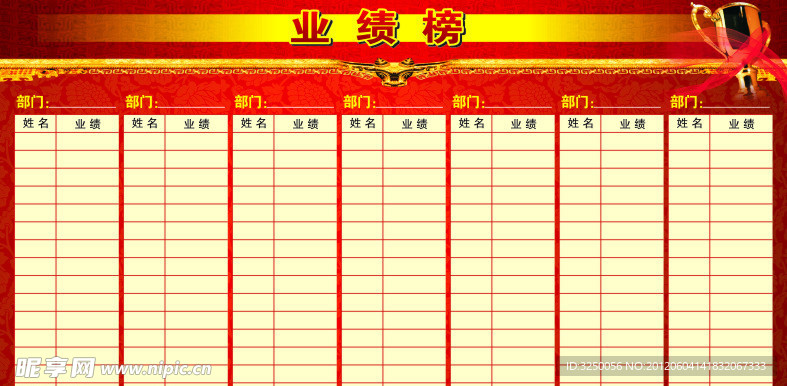业绩榜