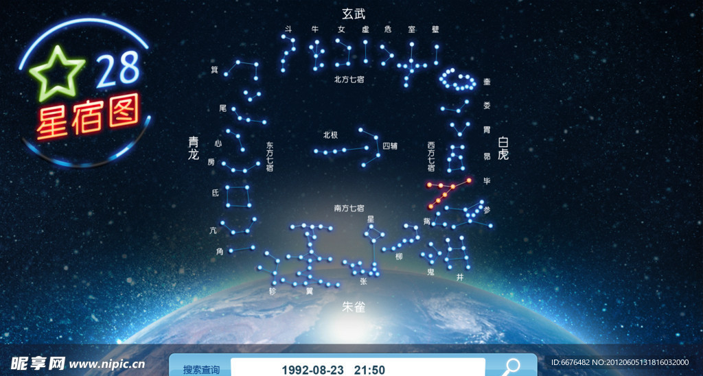 28星宿图