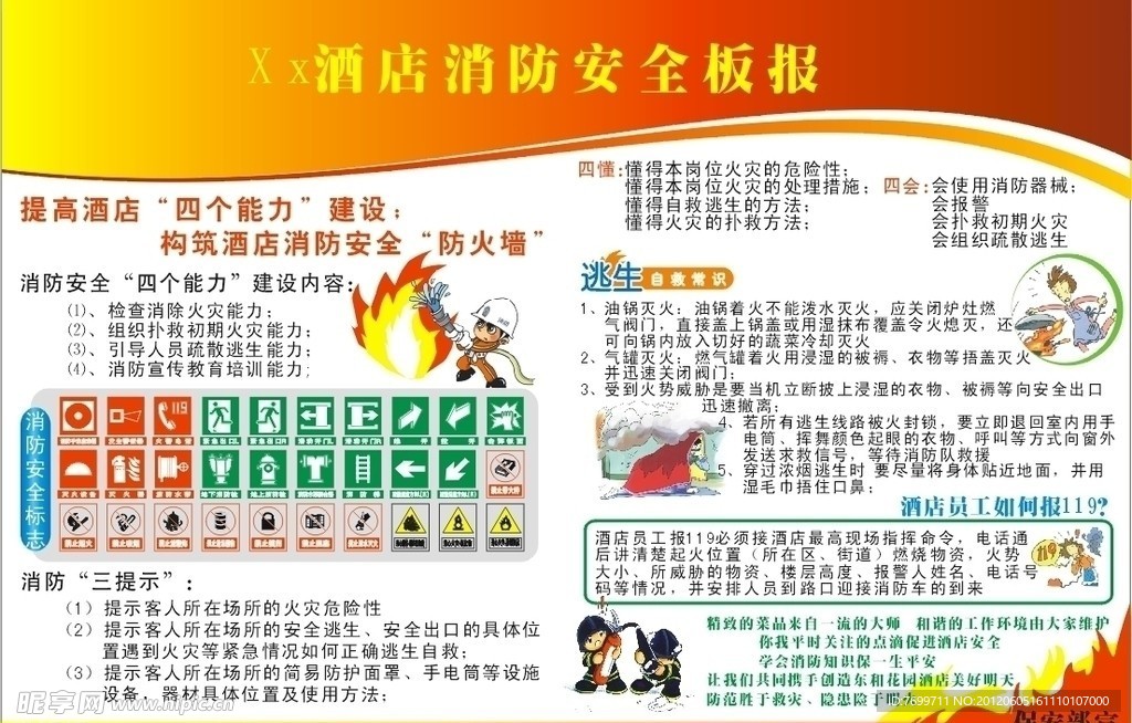消防安全宣传板报