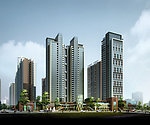 高层商住楼效果图