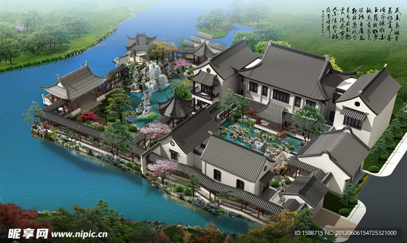 古建景观效果图