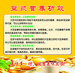 豆浆营养功效展板
