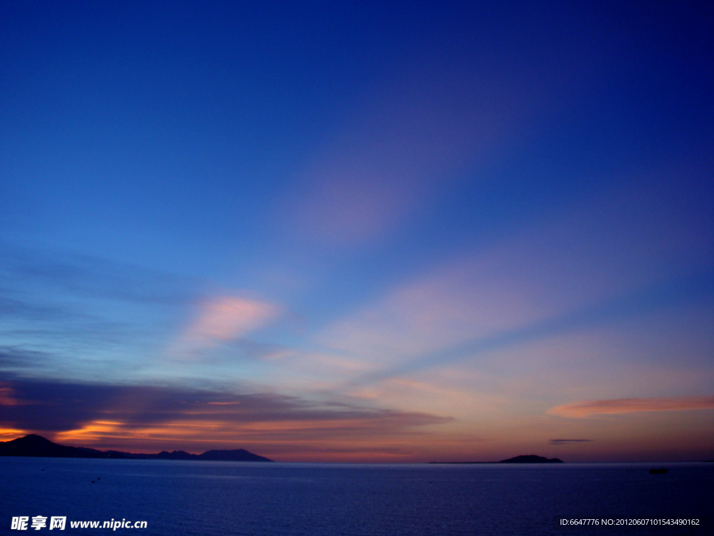 大海夕阳