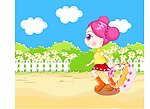 卡通美女